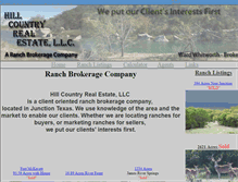 Tablet Screenshot of hillcountryrealestatellc.com